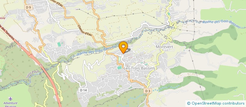 localisation de l'entreprise REUNION AUTOMATISME ELECTRICITE  LES TROIS-BASSINS