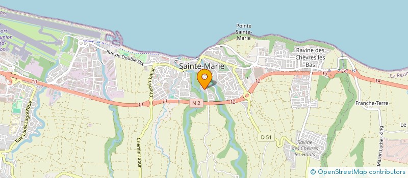 localisation de l'entreprise REUNION CONTROL SECURITE  SAINTE-MARIE