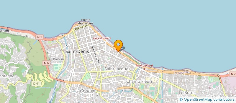 localisation de l'entreprise REUNION DES ASSUREURS MALADIE à SAINT-DENIS