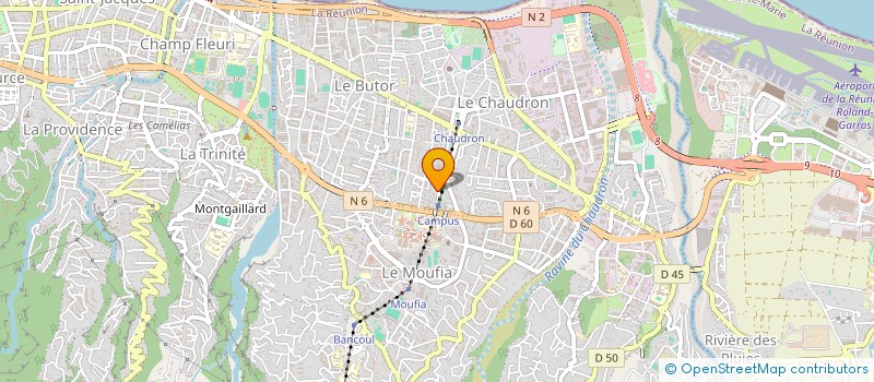 localisation de l'entreprise REUNION EUROPE ALIZES  SAINT-DENIS