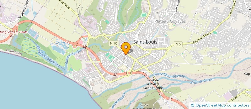 localisation de l'entreprise REUNION FRANCE IMMOBILIER  SAINT-LOUIS