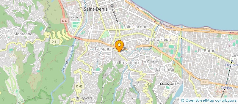 localisation de l'entreprise REUNION FROID CLIMATISATION à SAINT-DENIS