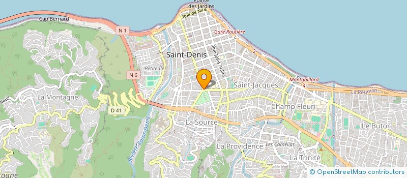 localisation de l'entreprise REUNION GESTION D'IMMEUBLES à SAINT-DENIS