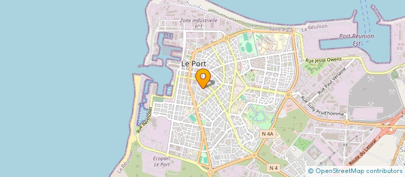 localisation de l'entreprise REUNION RECOUVREMENTS à LE PORT