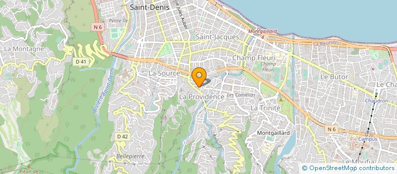 localisation de l'entreprise REUNION TECHNIQUES AVANCEES à SAINT-DENIS