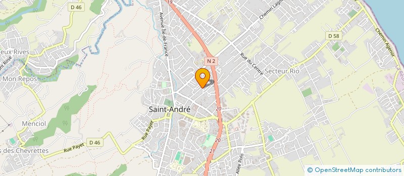 localisation de l'entreprise REUNION TYRES SUD  SAINT-ANDRE