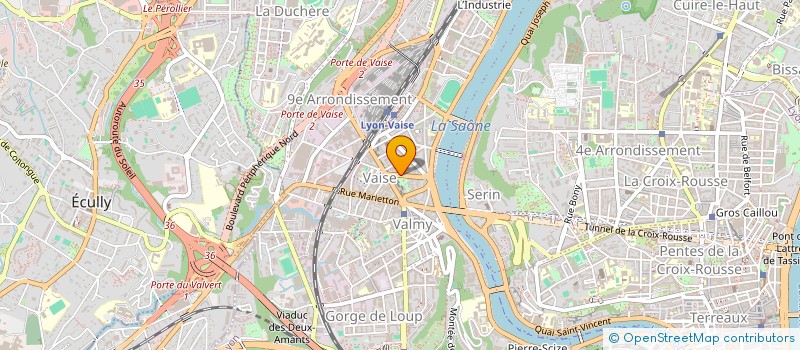 localisation de l'entreprise REUNIONS CHRETIENNES  LYON