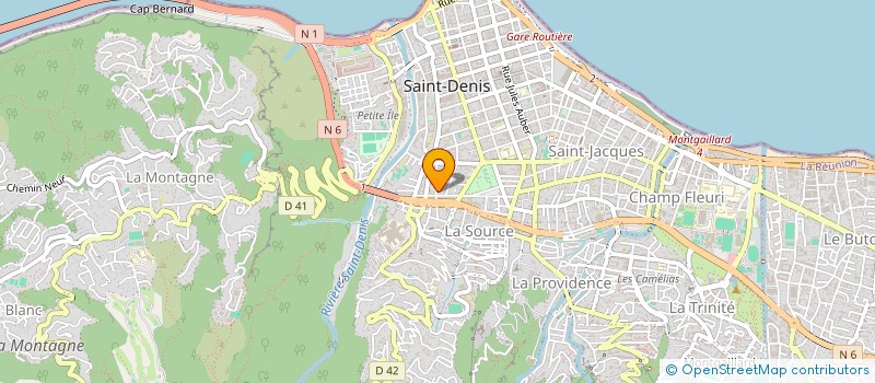 localisation de l'entreprise REUNIPRO BTP à SAINT-DENIS