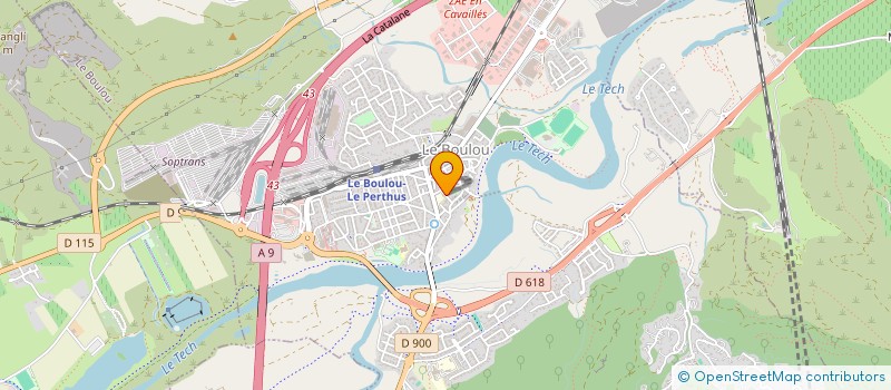 localisation de l'entreprise REUNIR POUR AIDER ET SOUTENIR LES ELEVES EN DIFFICULTE  LE BOULOU