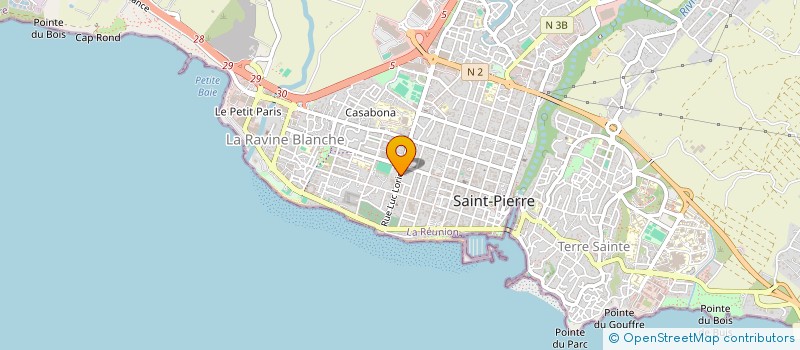 localisation de l'entreprise REUNISOLIDARITE à SAINT-PIERRE