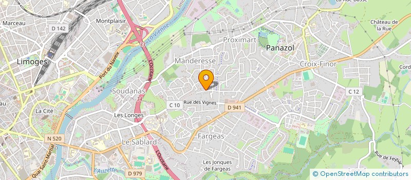 localisation de l'entreprise REUSE DEVELOPPEMENT à PANAZOL