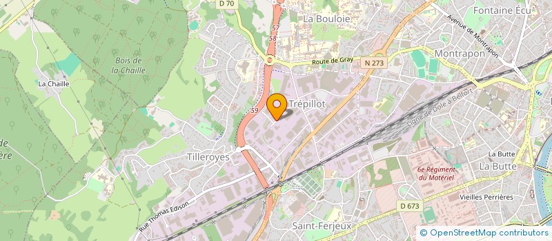 localisation de l'entreprise REUSED à BESANCON