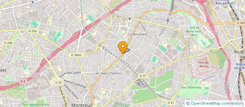 localisation de l'entreprise REUSS & REUFS RIDERS  MONTREUIL