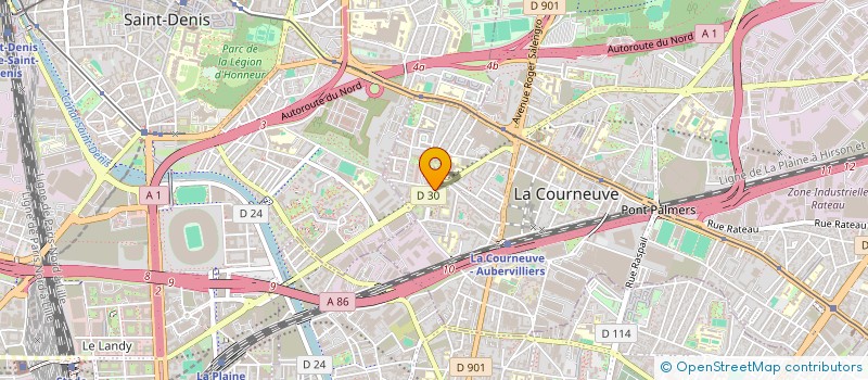 localisation de l'entreprise REUSSIR à LA COURNEUVE