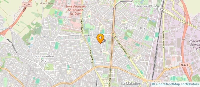 localisation de l'entreprise REUSSIR ENSEMBLE à DIJON