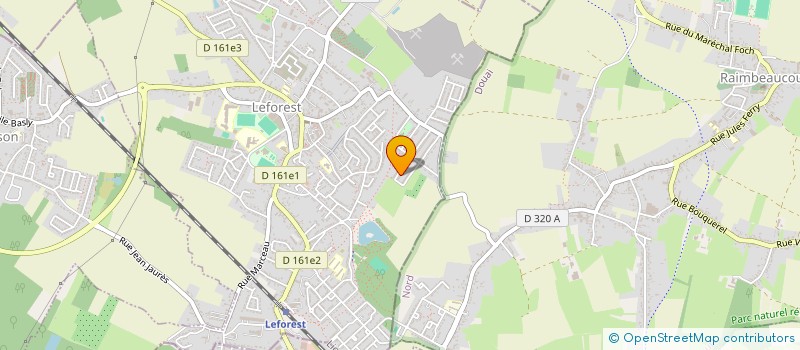 localisation de l'entreprise REUSSIR ENSEMBLE  LEFOREST