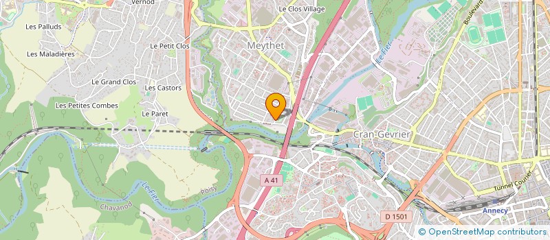 localisation de l'entreprise REUSSIR INSERTION PAR EMPLOI FORMATION à ANNECY