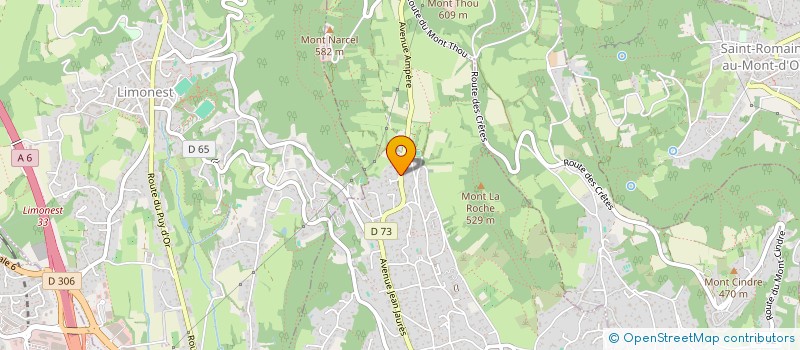 localisation de l'entreprise REUSSIR SON PROJET PROFESSIONNEL  SAINT-DIDIER-AU-MONT-D'OR