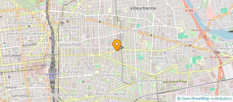 localisation de l'entreprise REUSSIT'IMMO  VILLEURBANNE