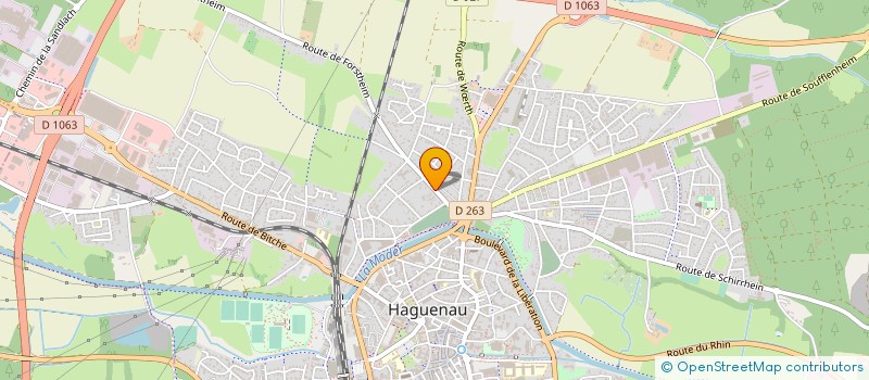 localisation de l'entreprise REUTEC à HAGUENAU
