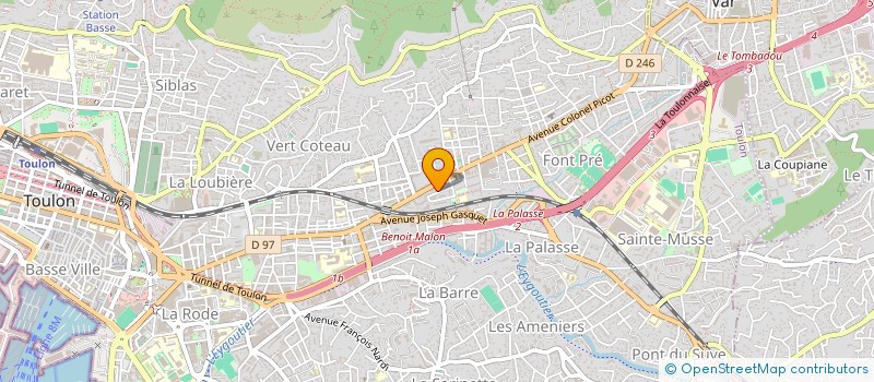 localisation de l'entreprise REUTER  TOULON