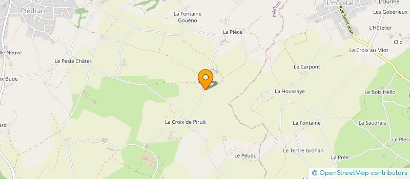 localisation de l'entreprise REUX  PLEDRAN