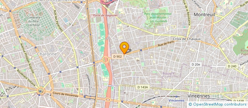 localisation de l'entreprise REV' à MONTREUIL