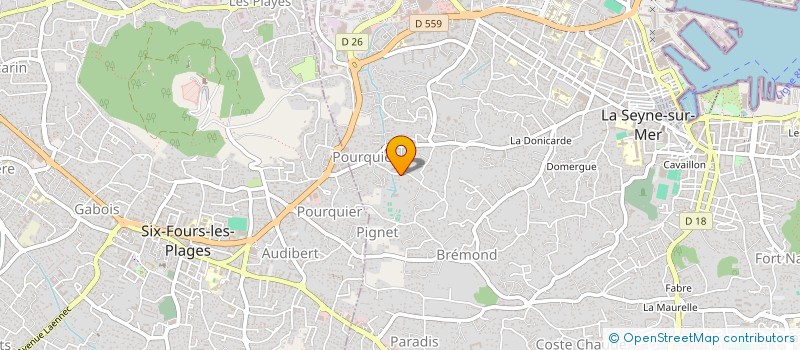 localisation de l'entreprise REV 83 à LA SEYNE-SUR-MER