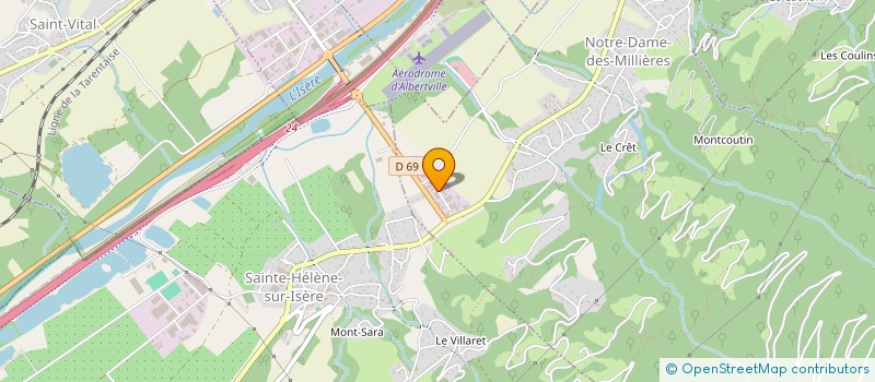 localisation de l'entreprise REV ALU à NOTRE-DAME-DES-MILLIERES