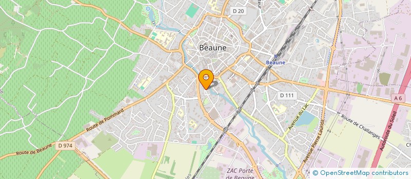 localisation de l'entreprise REV'AUTO à BEAUNE
