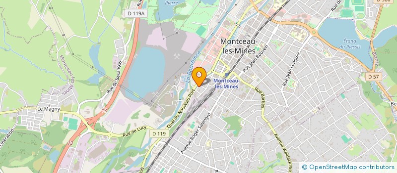 localisation de l'entreprise REV'AUTO  MONTCEAU-LES-MINES