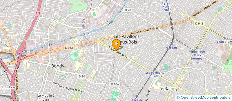 localisation de l'entreprise REV'BEAUTE à LES PAVILLONS-SOUS-BOIS