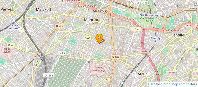 localisation de l'entreprise REV CONSTRUCTIONS à MONTROUGE