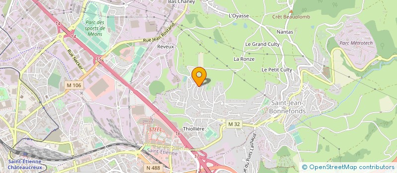 localisation de l'entreprise REV'EAU  SAINT-JEAN-BONNEFONDS