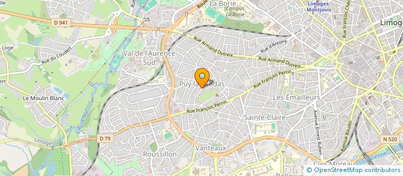 localisation de l'entreprise REV' EN DANSES à LIMOGES