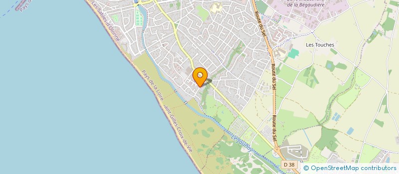 localisation de l'entreprise REV'EN MER  SAINT-GILLES-CROIX-DE-VIE