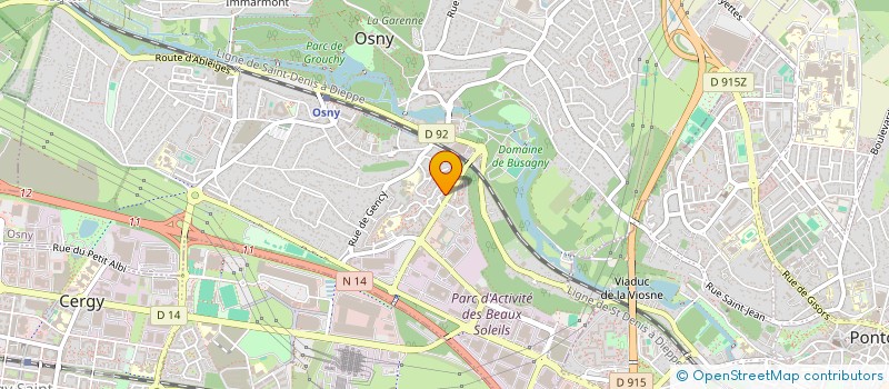 localisation de l'entreprise REV HABITATIONS  OSNY