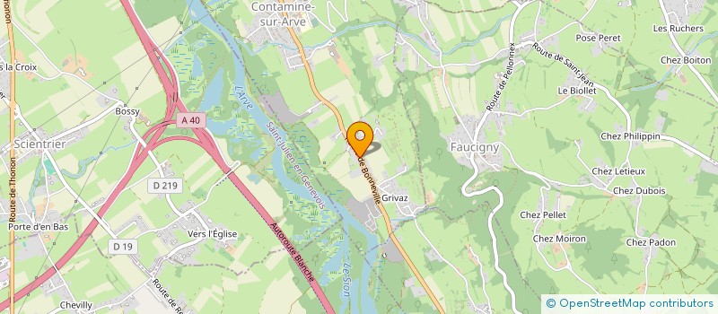 localisation de l'entreprise REV HOLDING  CONTAMINE-SUR-ARVE