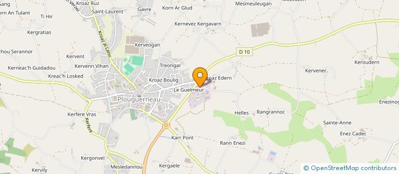 localisation de l'entreprise REV'HOME  PLOUGUERNEAU