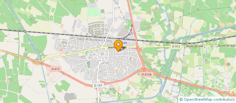 localisation de l'entreprise REV'HOTEL  VIAS