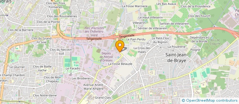 localisation de l'entreprise REV'IMMO à SAINT-JEAN-DE-BRAYE