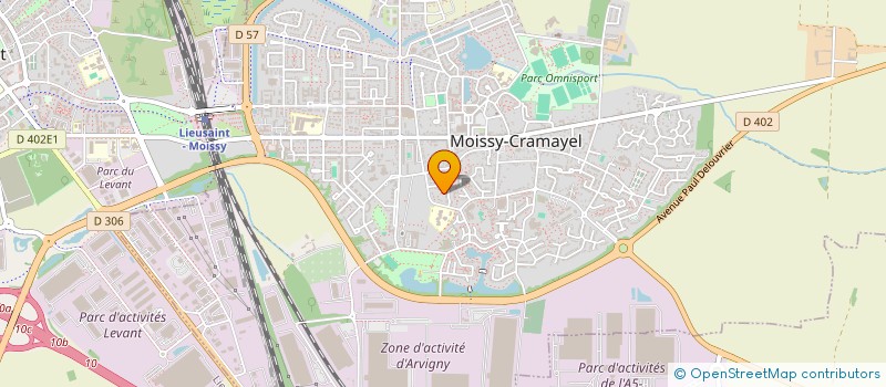 localisation de l'entreprise REV'IMPACT à MOISSY-CRAMAYEL