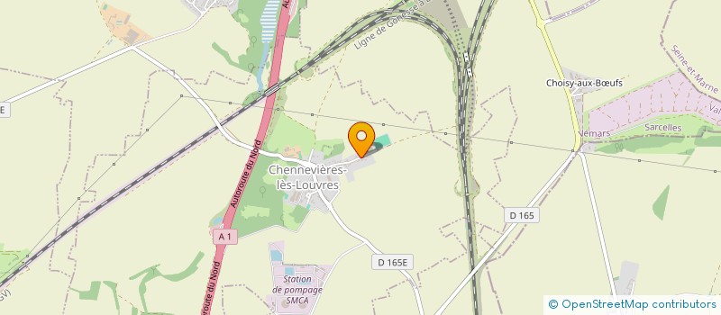 localisation de l'entreprise REV' INCLUSION  CHENNEVIERES-LES-LOUVRES