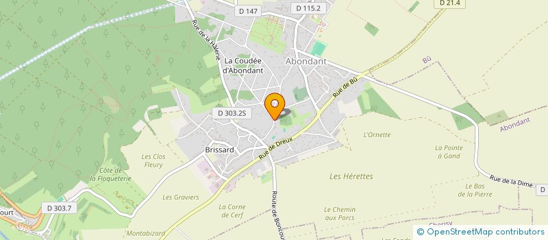 localisation de l'entreprise REV'O à ABONDANT