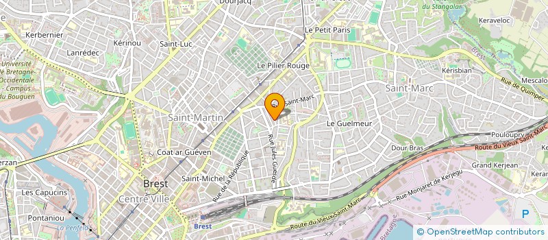 localisation de l'entreprise REV PRODUCTIONS  BREST