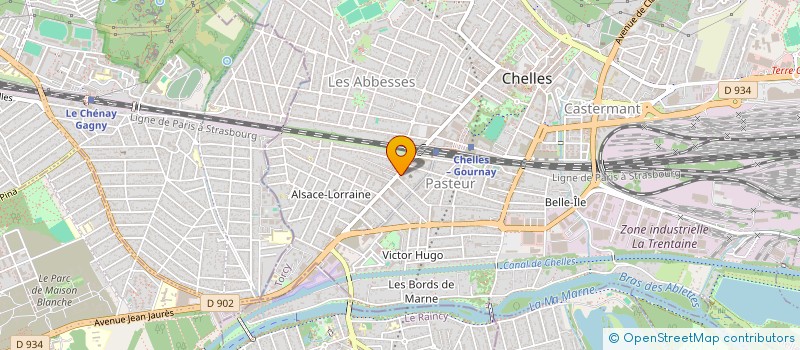 localisation de l'entreprise REV'TROPIC à CHELLES