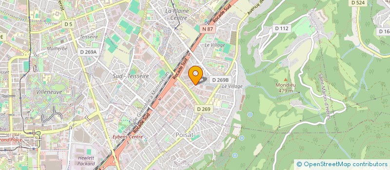 localisation de l'entreprise REVA  SAINT-MARTIN-D'HERES