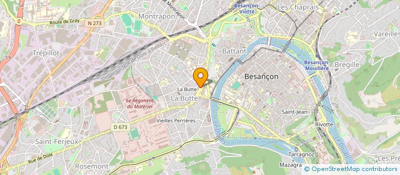localisation de l'entreprise REVA  BESANCON