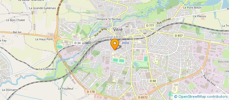 localisation de l'entreprise REVA  VITRE