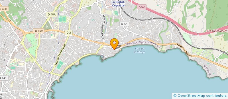 localisation de l'entreprise REVA  LA CIOTAT